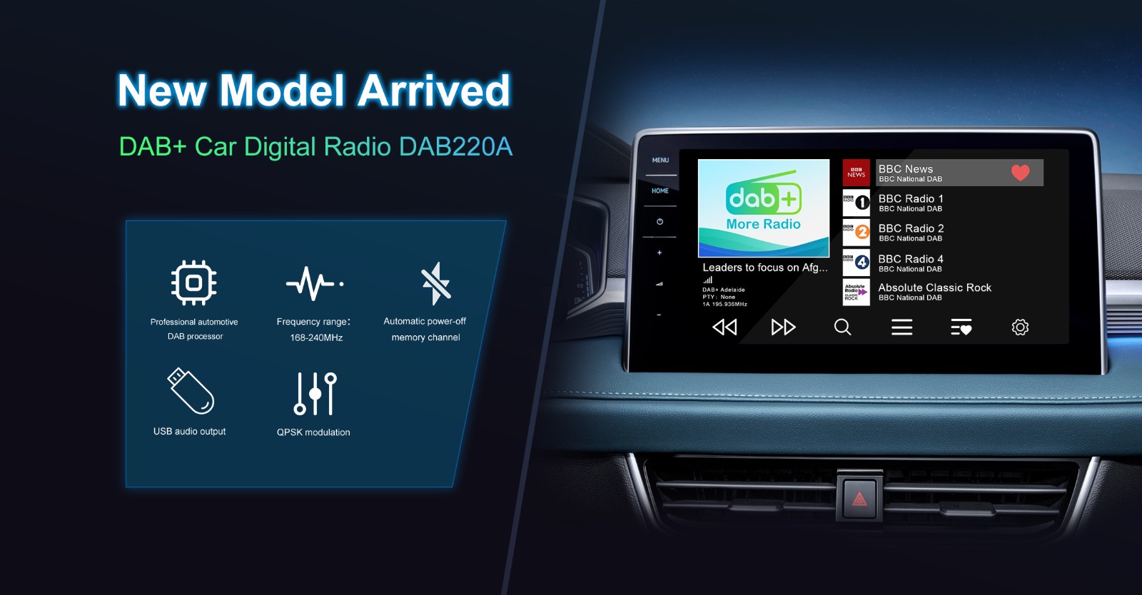 DAB220A(Car Multimedia Control)