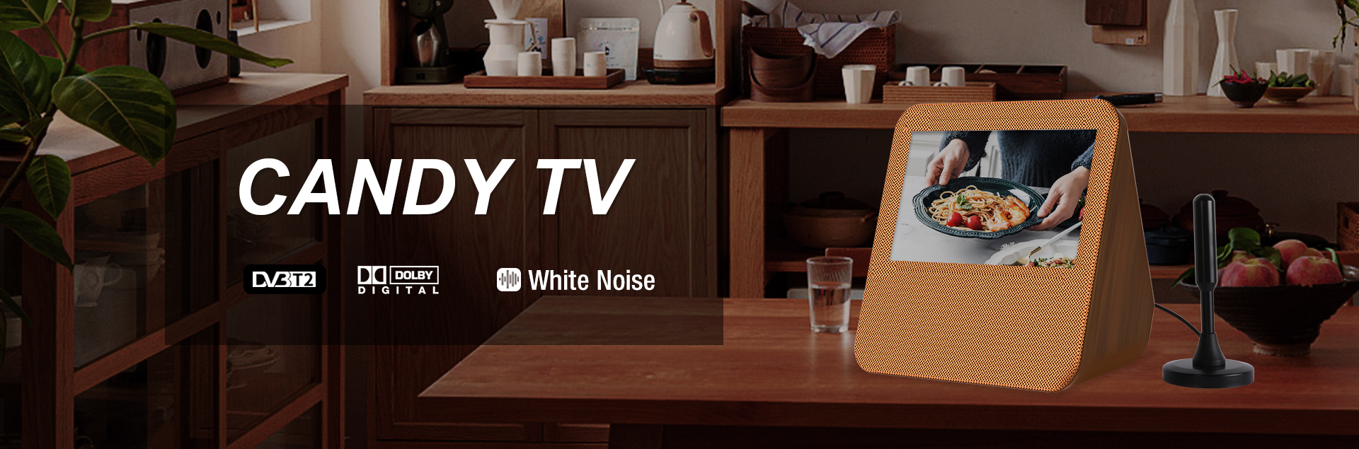 Candy TV with White Noise